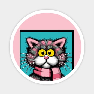 Pink Cat Magnet